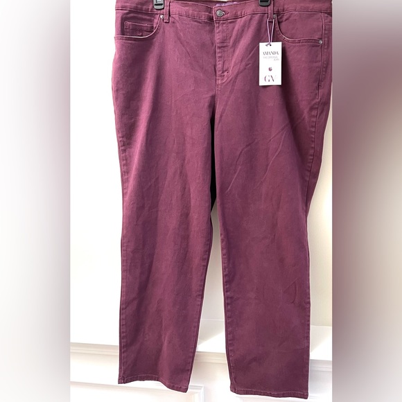 Size 22W Short Gloria Vanderbilt Amanda🆕 Slimming Jean Classic Rise,tapered leg - Picture 3 of 16